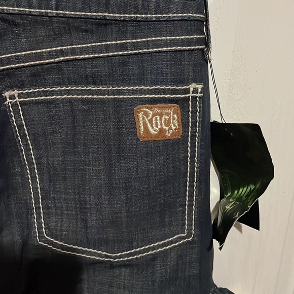 Wrangler Rock 47 Crochet Trim Western Denim Skirt - Picture 9 of 9